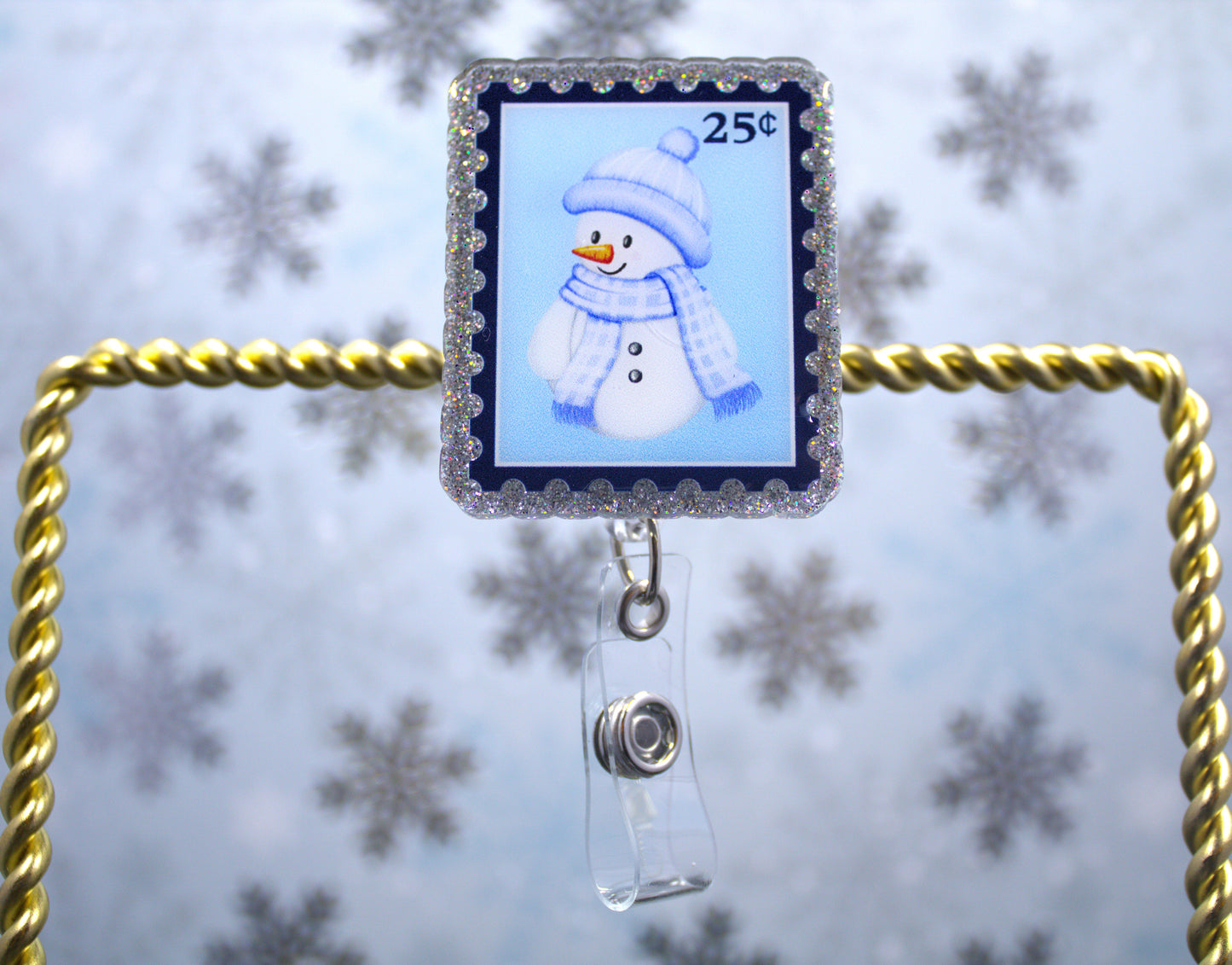 Snowman Postage Stamp